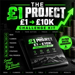 The £1 Project - £1 to £10K Challenge Kit - Digital Download