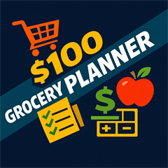 $100 Grocery Budget Planner - Digital Download