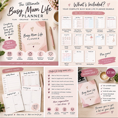 The Ultimate Busy Mum Life Planner – UK Family Organiser - Digital Download