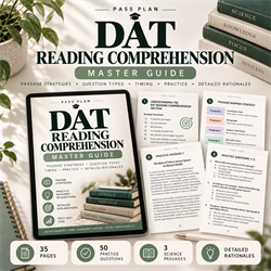 DAT Reading Comprehension Master Guide 2026 - Digital Download