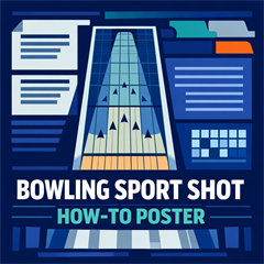 Bowling Sport Shot How-To Poster - Digital Download