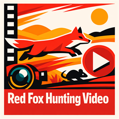 Red Fox Hunting and Catchching Pray in Rural Italian Field-Wild Nature in Basilicata Nova siri Scalo - Digital Download
