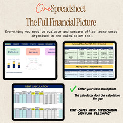Corporate Real Estate Calculator - Digital Download