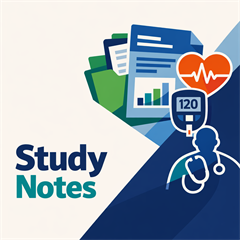 Study notes on obesity and diabetes. - Digital Download