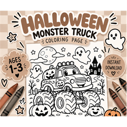 01 Monster Truck Halloween - Digital Download