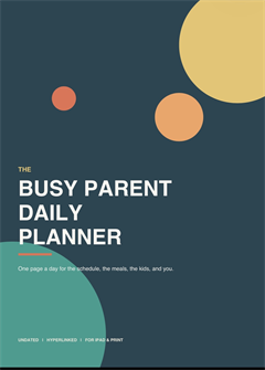 Busy Parent Daily Planner - Digital Download