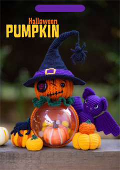Halloween Pumpkin Crochet Pattern - Digital Download