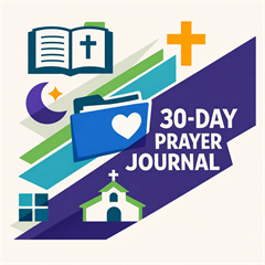 30-Day Christian Prayer Journal - Digital Download
