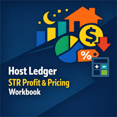 Host Ledger: STR Profit & Pricing Workbook - Digital Download