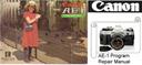canon ae-1 program 35mm camera repair manuals and instruction manuals
