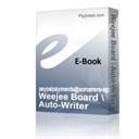 weejee board / auto-writer instruction booklet