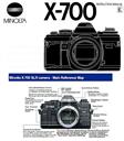 minolta x-700 instruction manual & quick start reference guide
