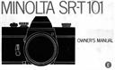 minolta sr-t101 35mm camera instruction manual