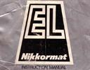 nikon nikkormat el instruction manual