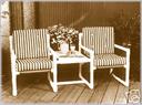 plans to build a pvc two seater chair and table
