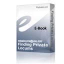 Finding Private Locums - Digital Download