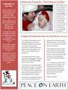word newsletter template for christmas - red