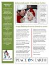 word newsletter template for christmas - green