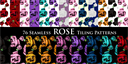 rose print tiling pattern
