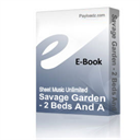 savage garden - 2 beds and a coffee machine (piano sheet music)