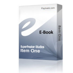 Item One - Digital Download
