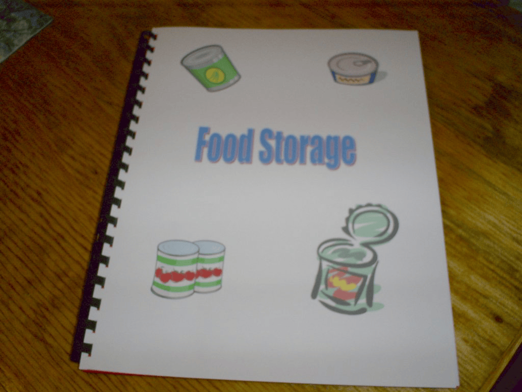 One Year Food Storage Menu - Digital Download