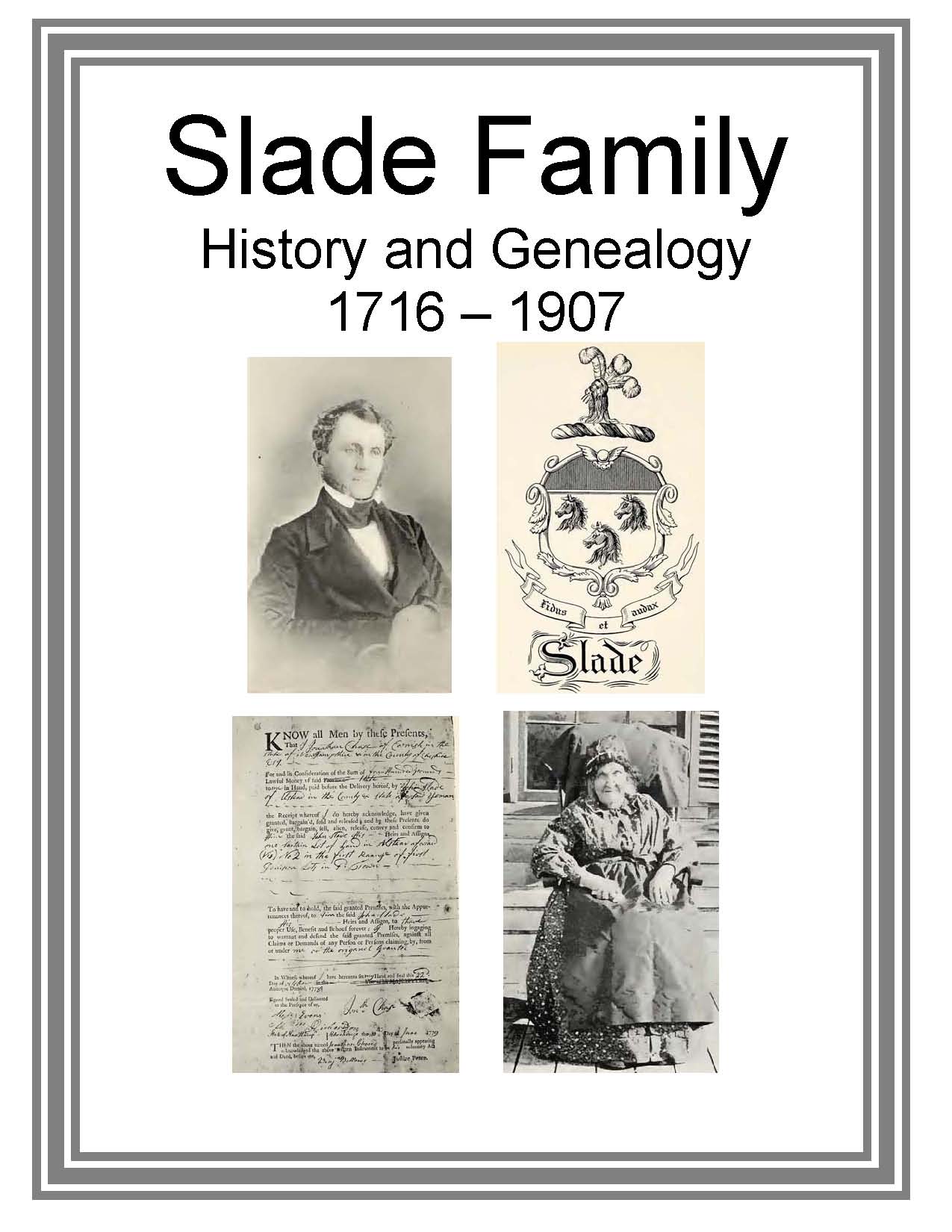 Slade Family History and Genealogy eBooks History