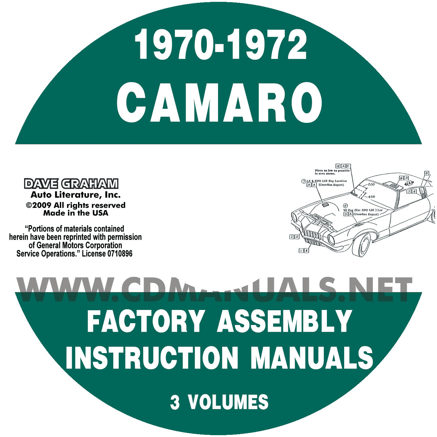 1970-1972 Camaro Factory Assembly Manual - Digital Download
