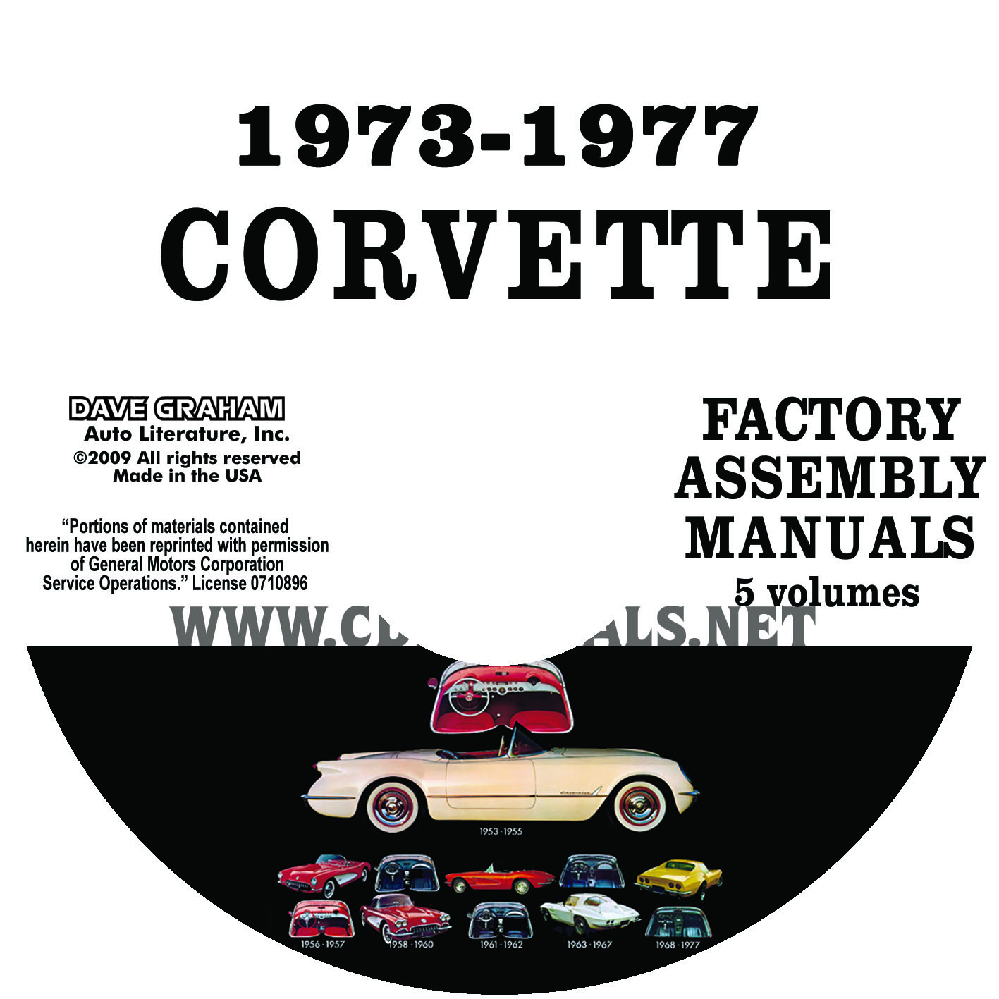 1973-1977 Chevrolet Corvette Factory Assembly Manuals