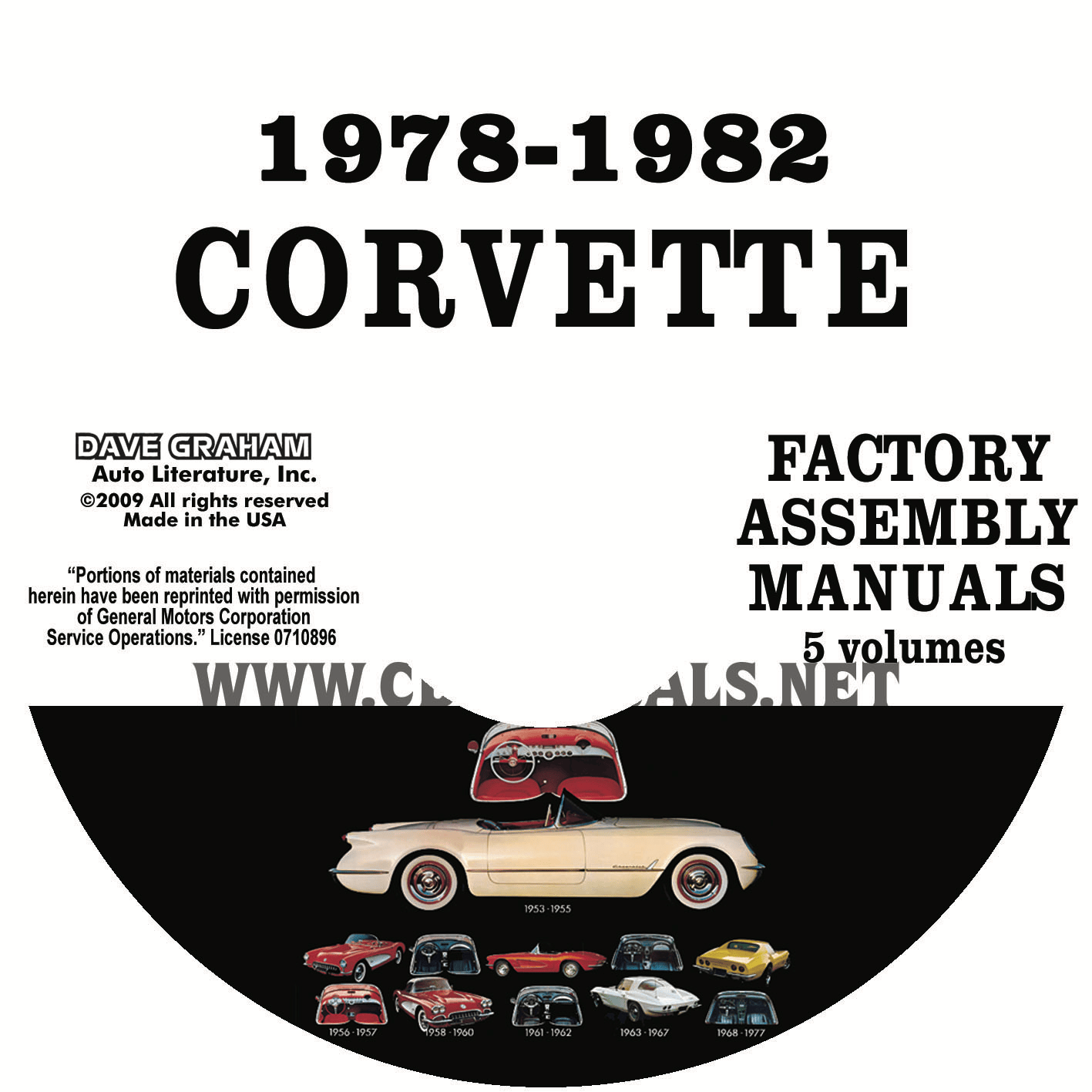 1978-1982 chevrolet corvette factory assembly manuals