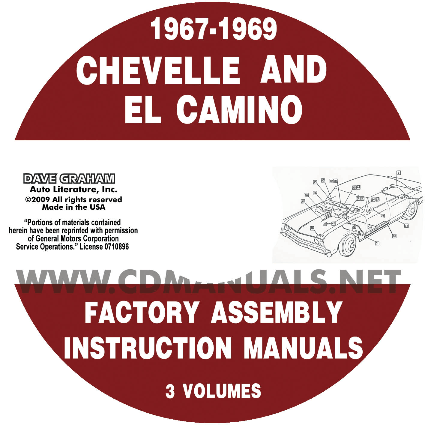 1967-1969 Chevelle Factory Assembly Manual With El Camino, Monte - Digital Download