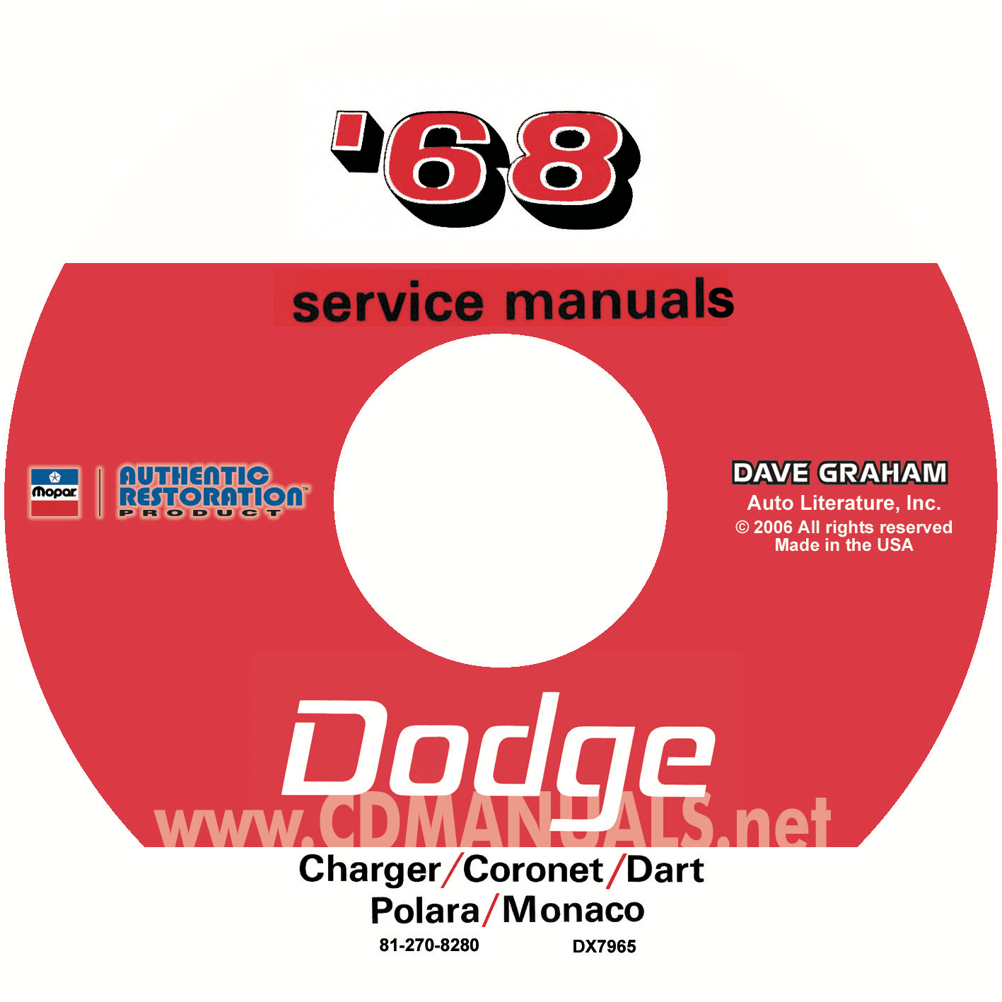 1968 dodge service manuals - all models