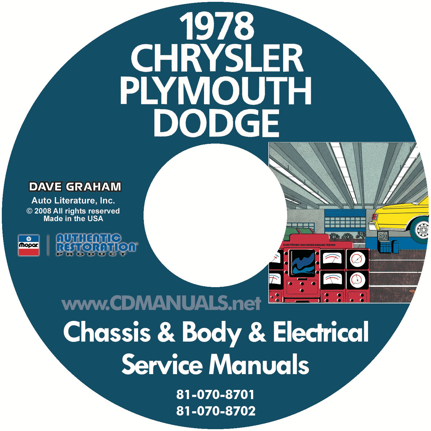 1978 chrysler, dodge, & plymouth service manuals - all models