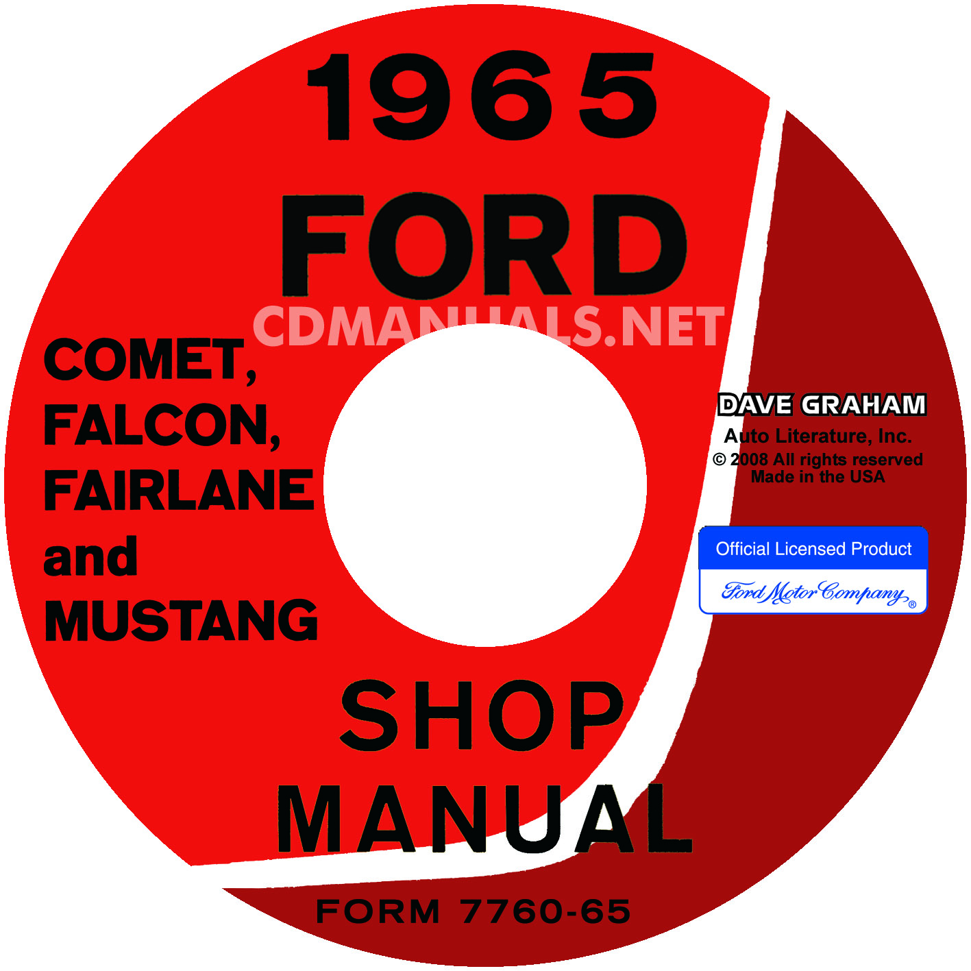 1965 Ford Mustang, Falcon, Futura, Fairlane, Ranchero, And Mercu | eBooks |  Automotive