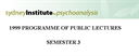 Sydney Institute For Psychoanalysis 1999 Public Lecture Series Term 3 - Digital Download