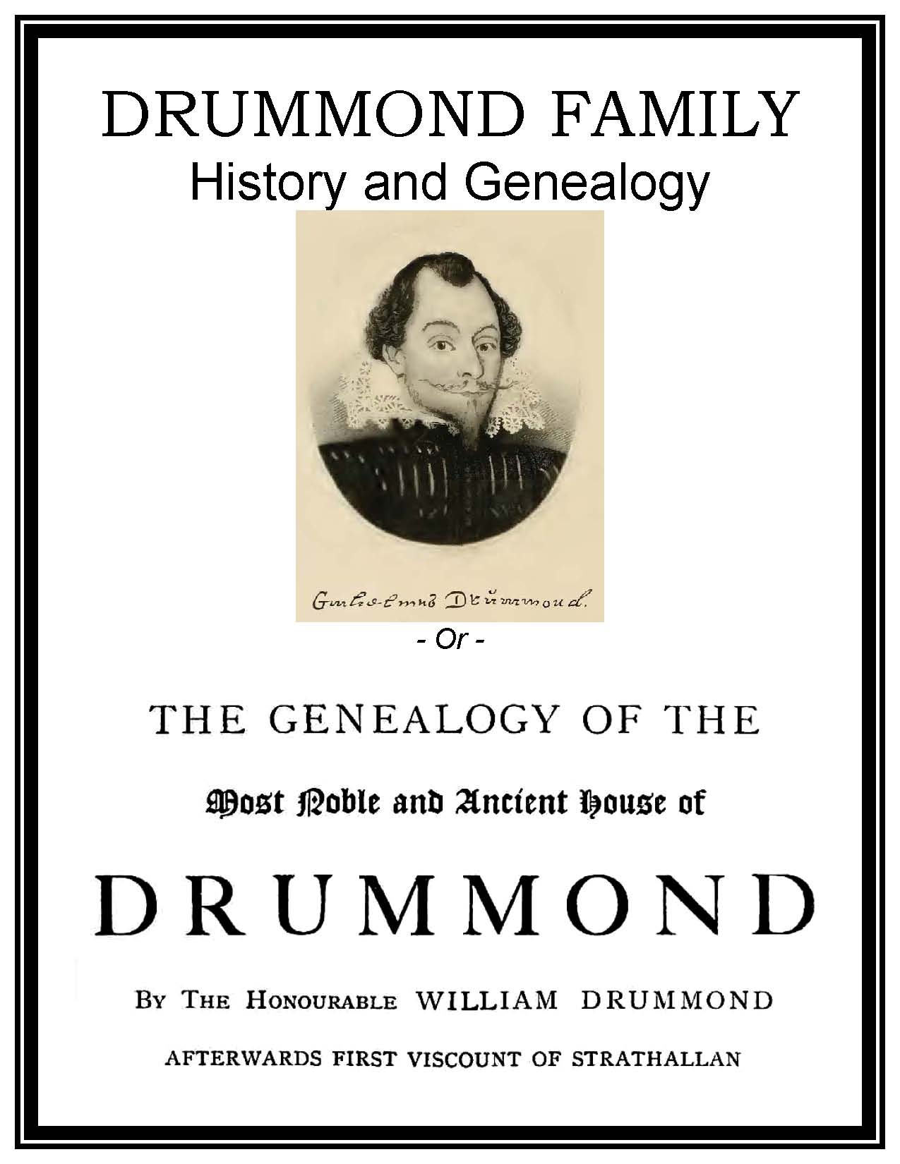 Drummond Family History and Genealogy eBooks History