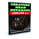 zbrush 3.1 creature head detailing