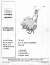 sears 5hp chain drive tiller manual 247.297750