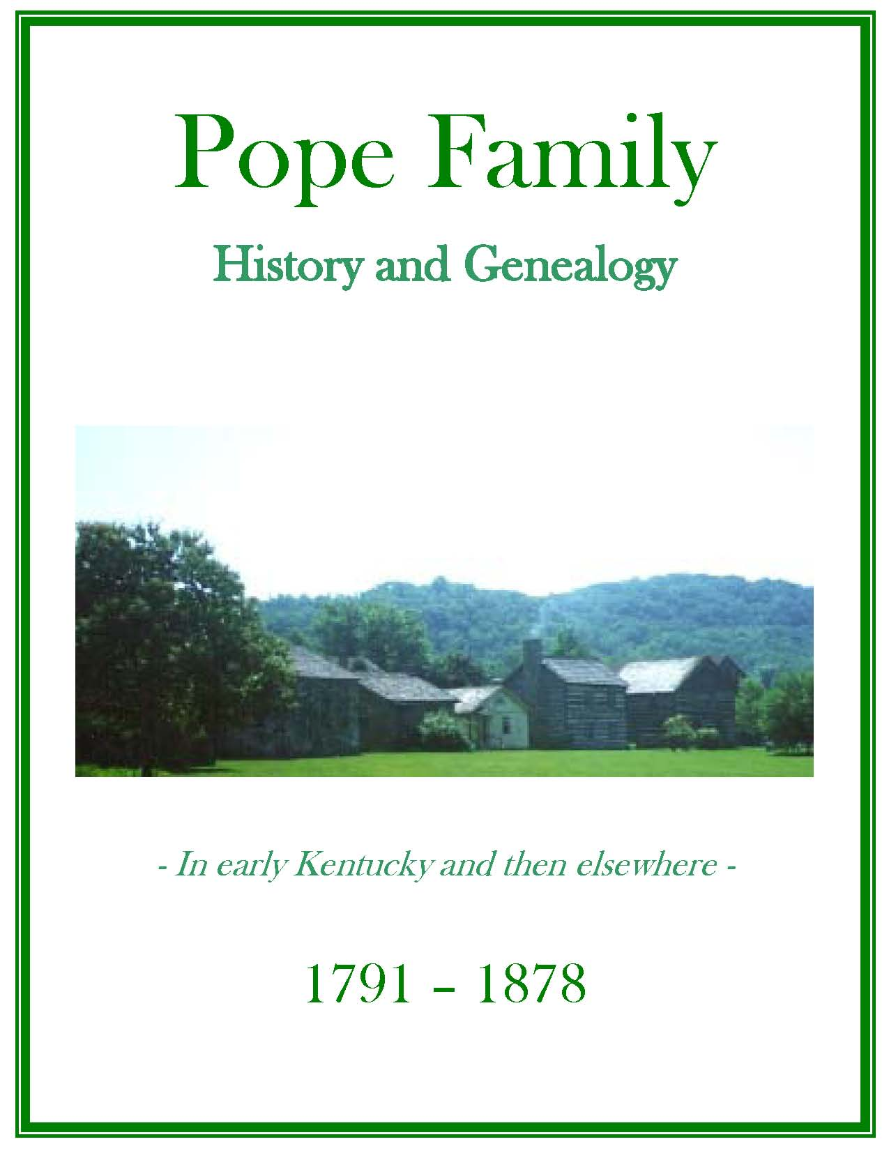 Pope Family History and Genealogy eBooks History