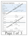 premium employment application