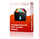 fax cover sheet, birdhouse, editable