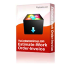 estimate-work order-invoice form, triplicate, editable
