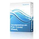 fax cover sheet, business, memo, editable