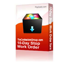10-day stop work order form