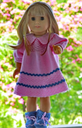 DollKnittingPattern 0045D ELINE - Dress, Pant and Socks - Digital Download