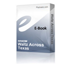 waltz across texas