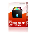 Edexcel IGCSE 2004 Higher - Digital Download