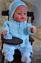 DollKnittingPattern 0050 MATHEA - Cardigan, Hat, Pant and Socks-(English-Norsk-Deutsch) - Digital Download