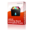 coming back energized from a sabbatical