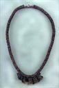 bead crochet necklace with jabot pattern